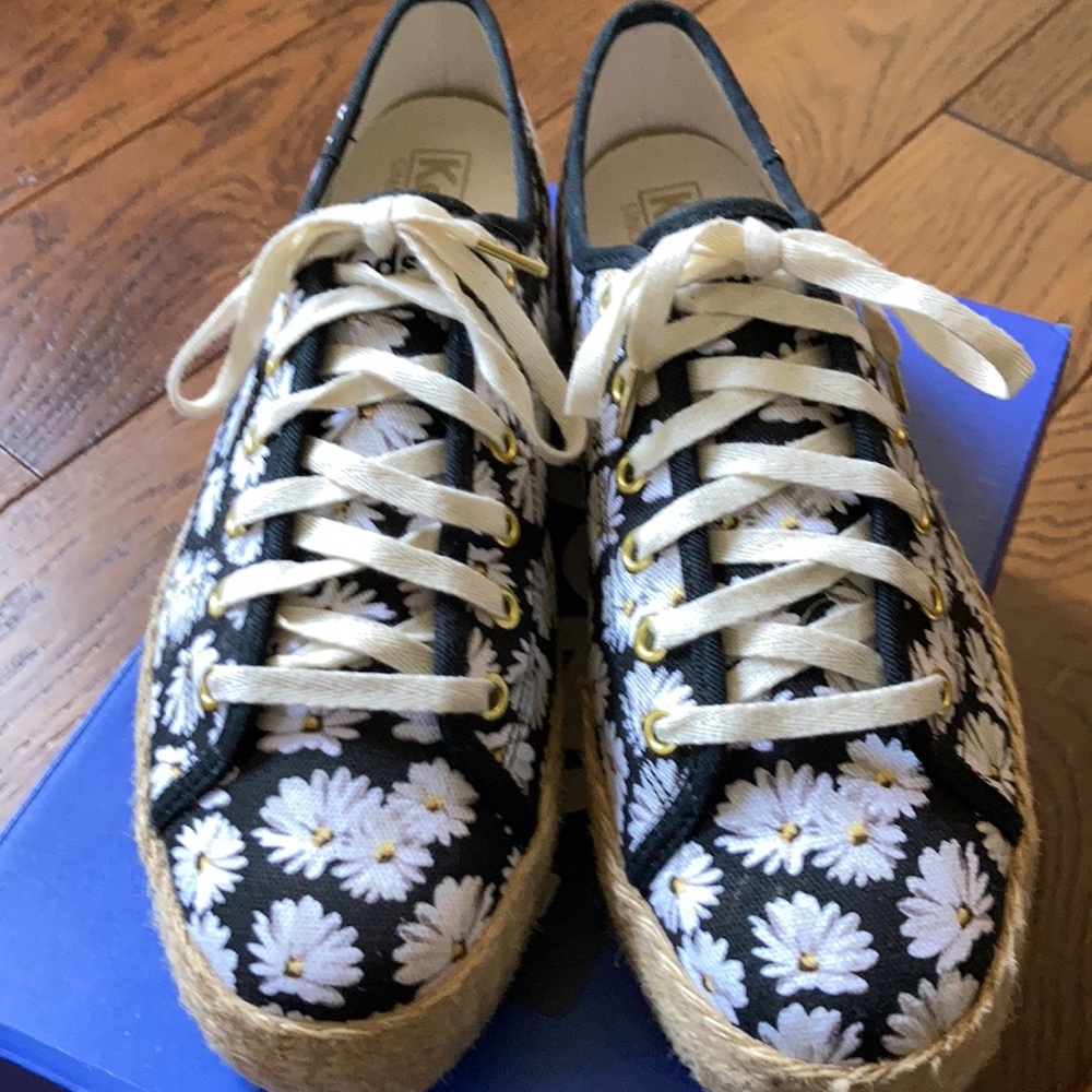 Keds Triple Kick Daisy black shoes size 8 - Picture 7 of 8